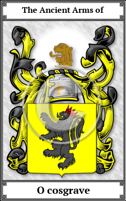 O cosgrave Family Crest Download (JPG)  Book Plated - 150 DPI